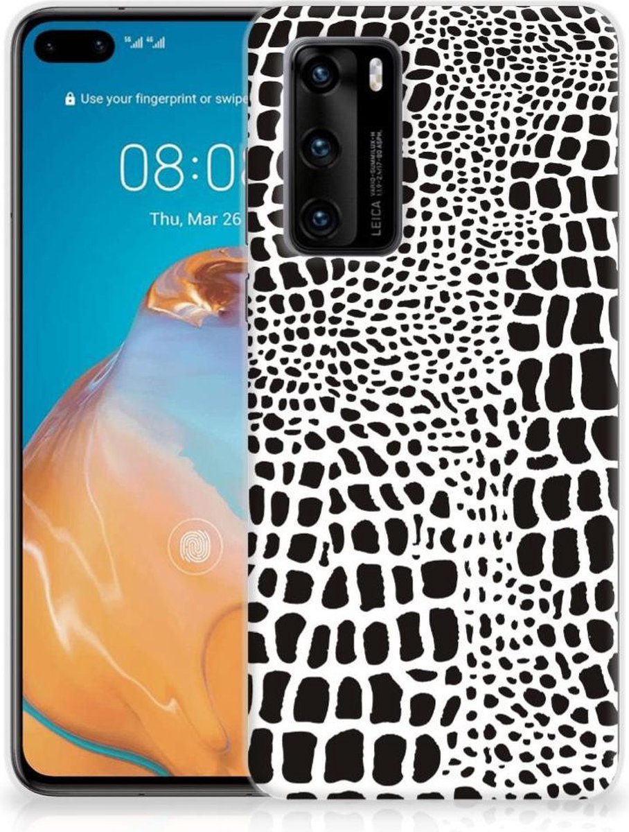 Huawei P40 TPU Hoesje Slangenprint