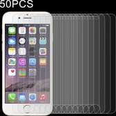 50 STUKS Voor iPhone 8 & iPhone 7 0.26mm 9H Oppervlaktehardheid 2.5D Explosieveilig Gehard Glas Niet-volledige schermfilm, geen retailpakket