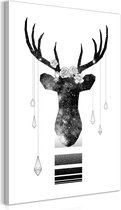 Schilderijen Op Canvas - Schilderij - Abstract Antlers (1 Part) Vertical 40x60 - Artgeist Schilderij