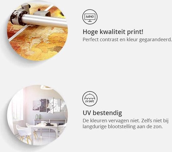 Peintures Sur Toile - Peinture - Agave (5 Parties) Rose Étroite 225x90 - Peinture Artgeist