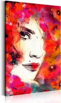 Schilderijen Op Canvas - Schilderij - Woman in Poppies 40x60 - Artgeist Schilderij