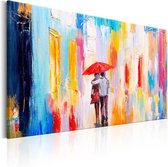 Schilderijen Op Canvas - Schilderij - Under the Love Umbrella 90x60 - Artgeist Schilderij