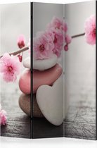 Kamerscherm - Scheidingswand - Vouwscherm - Zen Flowers [Room Dividers] 135x172 - Artgeist Vouwscherm
