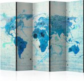 Kamerscherm - Scheidingswand - Vouwscherm - Cruising and sailing -  The World map II [Room Dividers] 225x172 - Artgeist Vouwscherm