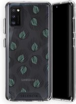 Selencia Hoesje Geschikt voor Samsung Galaxy A41 Hoesje - Selencia Zarya Fashion Extra Beschermende Backcover - Feathers