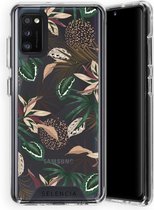Selencia Zarya Fashion Extra Beschermende Backcover Samsung Galaxy A41 hoesje - Jungle Leaves