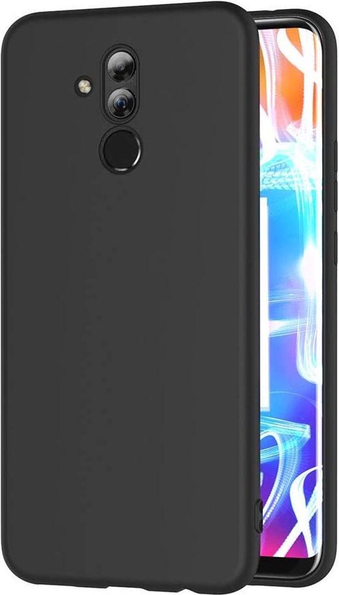 Hoesje Geschikt voor: Huawei Mate 20 Lite - Silicone - Zwart