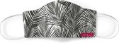 ESTAhome mondkapje palmbladeren zwart wit - 150510 - 22 x 12 cm