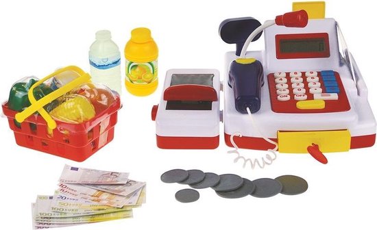 rooster Reden nood Speelgoed kassa met boodschappen 24x 17x 11 cm voor kinderen - Met licht en  geluid -... | bol.com