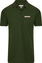 Subprime - Heren Polo SS Polo Stripe Army - Groen - Maat L