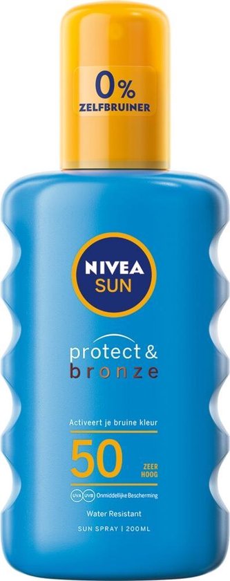 De Kamer onszelf Of Nivea Sun Zonnebrand Protect & Bronze - SPF 50 | bol.com