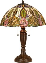Tiffany Roses - Lampe de table - 61 x Ø 47 cm - Multicolore
