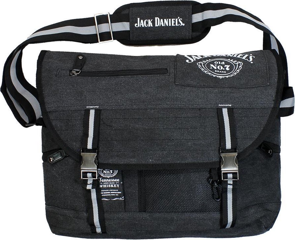 Jack Daniel's Schoudertas 9 Liter Canvas/polyester Grijs/wit