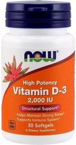 Now Foods Vitamines D3 2000 IU 30 softgels