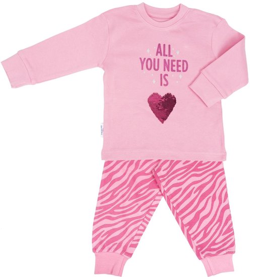 Frogs and Dogs - Pyjama All You Need - Roze - Maat 128 - Meisjes