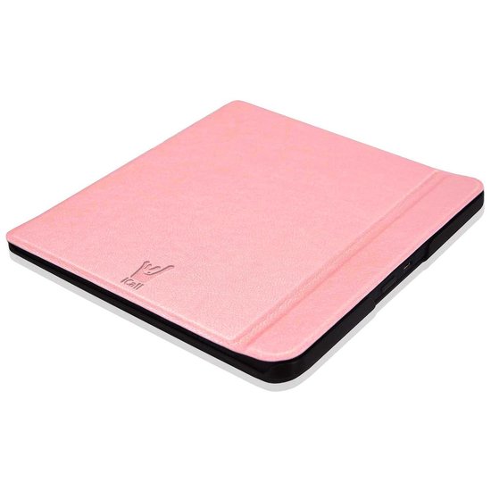 Hoes geschikt voor Kobo Libra H2O - Book Case Leer Wallet Cover Hoesje Roségoud van Echt! — afbeelding 4