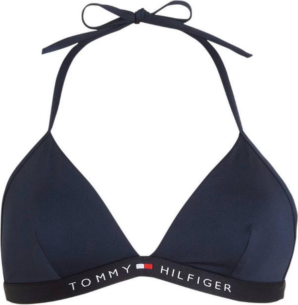 Tommy Hilfiger dames bikini top triangle - navy | bol.com