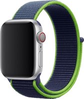 Wabando Nylon Band Exhibit Neonlime compatibel met Apple Watch 41/40/38 mm