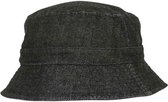 Urban Classics Bucket hat / Vissershoed Denim Zwart/Grijs