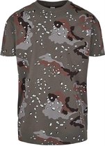 Urban Classics Heren Tshirt -M- Oversized Camo Grijs