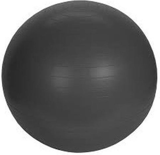 Grote zwarte fitnessbal/yogabal met pomp 75 cm sport fitnessartikelen -  Fitness/sport... | bol.com