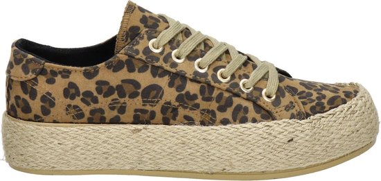 Nelson dames platform sneaker - Leopard - Maat 37 | bol.com