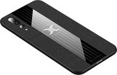Voor Huawei P20 Pro XINLI stiksels Textue schokbestendig TPU beschermhoes (zwart)