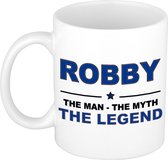 Robby The man, The myth the legend cadeau koffie mok / thee beker 300 ml