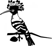 Art Bizniz tuindecoratie Geluksvogel Hop roest metaal - 370mm breed - 2mm dik