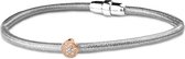 Silventi 910481506 Zilveren Armband - 19 cm - 3 mm - Rond - Zirkonia - 6 mm - Wit