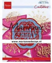 Marianne Design Creatables Snij en Embosstencil - Winter Wensen