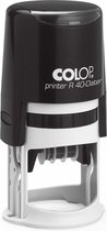 Colop Printer R40/D Blauw - Stempels - Datum stempel Nederlands - Stempel afbeelding en tekst