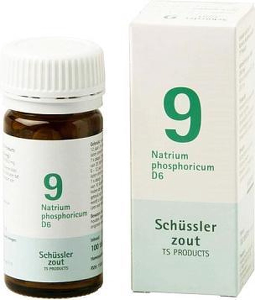 Schussler zout pfluger nr 9 Natrium Phosphoricum D6 100 Tabletten Glutenvrij