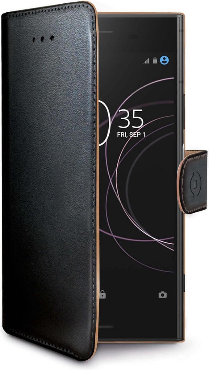 Celly Boekmodel Hoesje Sony Xperia XZ1 - Zwart