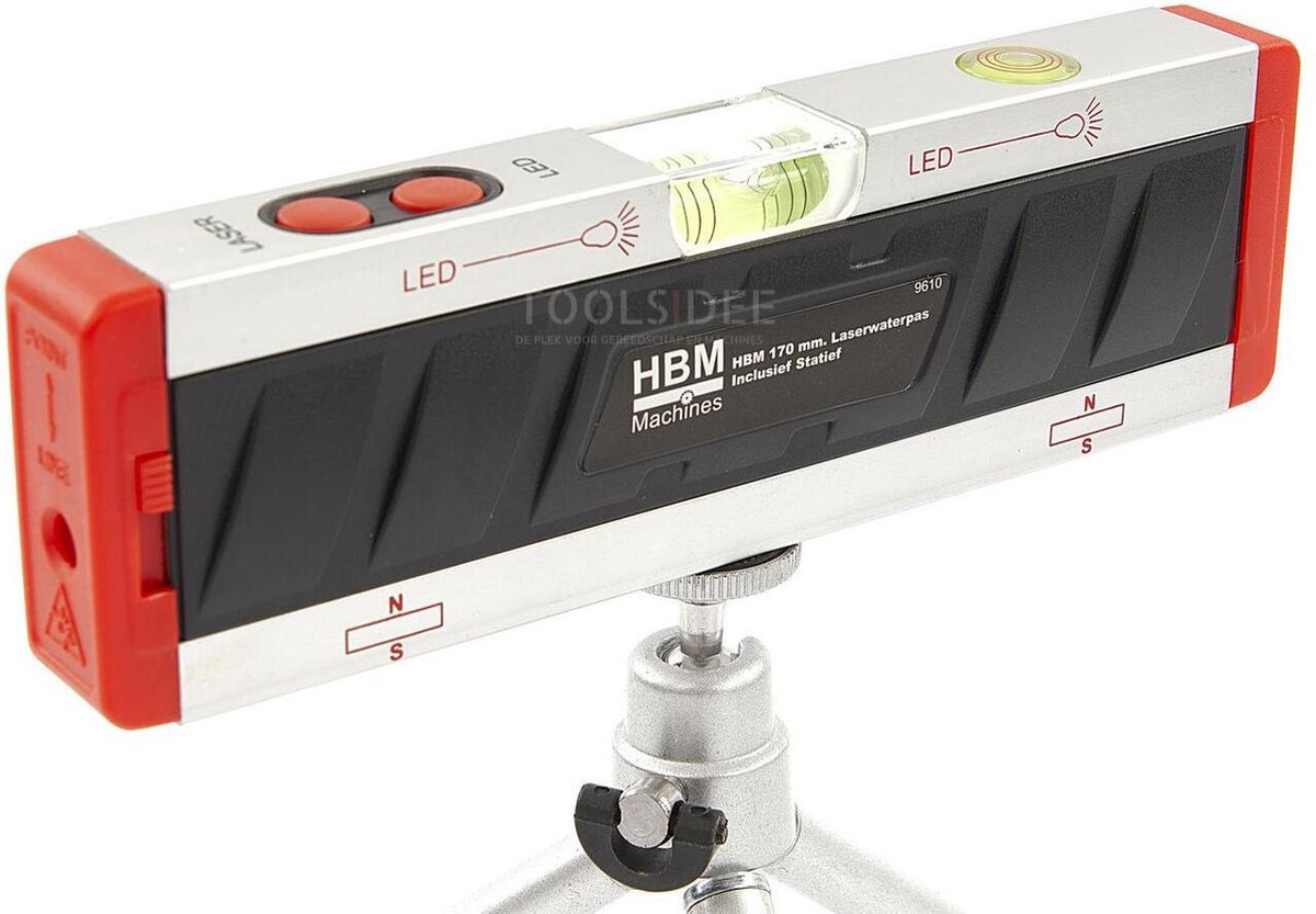 HBM Niveau à bulle laser 175 mm, trépied inclus