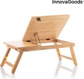 Opklapbare Bamboe Laptoptafel InnovaGoods - Thuiswerken - Ergonomisch