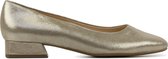 Peter Kaiser Dames Leren   Pumps / Schoenen - Blokhak  hoogte 3 cm - plus 33501 met - Goud - Maat 38