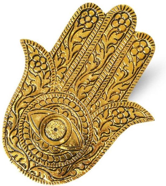 Hand of Fatima Gold Wierook houder