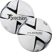 Precision Voetbal Fusion Lite Pu 370 Gram Wit/zwart Maat 5