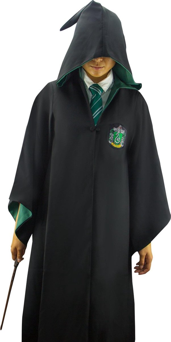 fysiek Umeki Centimeter Harry Potter - Slytherin Wizard Robe / Zwaderich tovenaar kostuum (L) |  bol.com