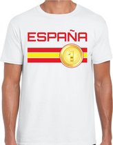 Espana / Spanje landen t-shirt wit heren L