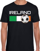 Ireland / Ierland voetbal / landen t-shirt zwart heren 2XL