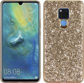 Glittery poeder schokbestendig TPU-hoesje voor Huawei Mate 20 X (goud)