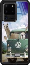 Samsung S20 Ultra hoesje glass - Lama adventure | Samsung Galaxy S20 Ultra  case | Hardcase backcover zwart