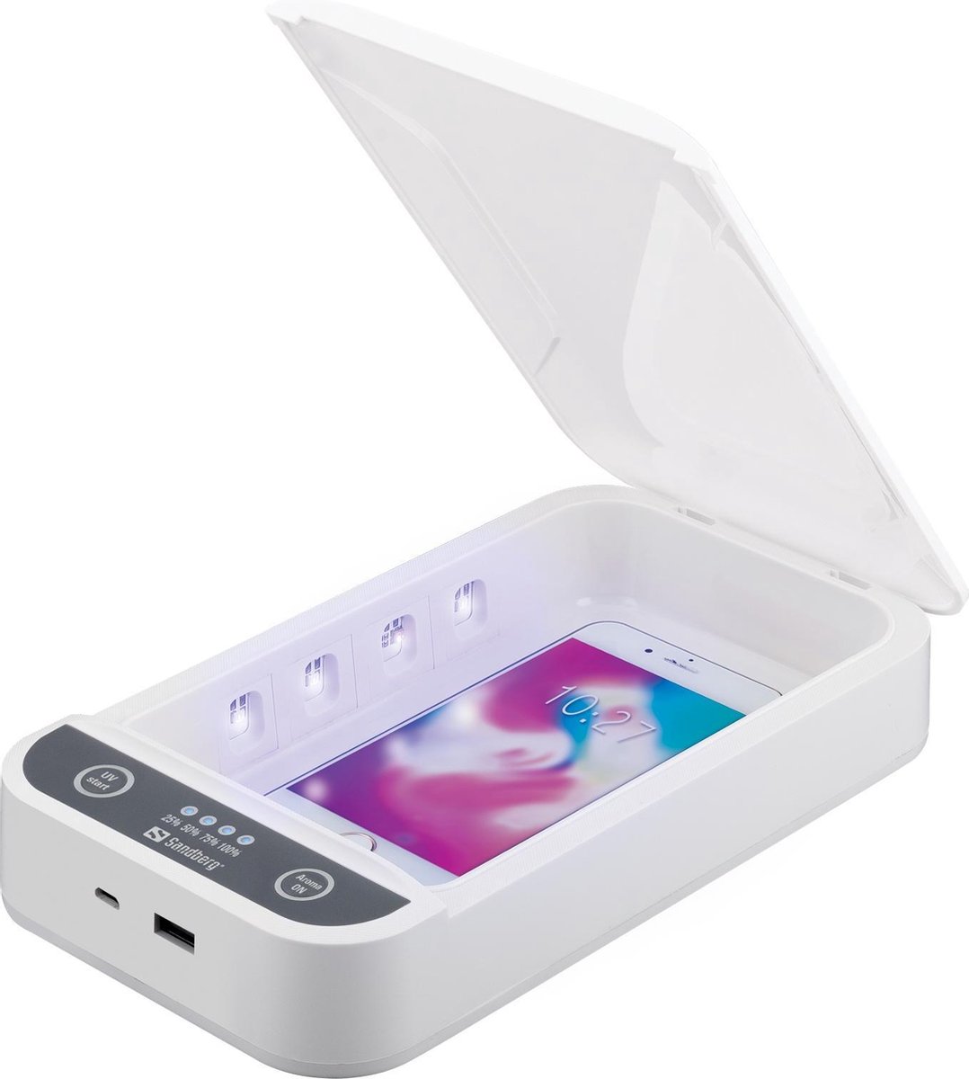 Sandberg UV Sterilizer Box 7 USB, ontsmetten met uv-straling, voeding via USB
