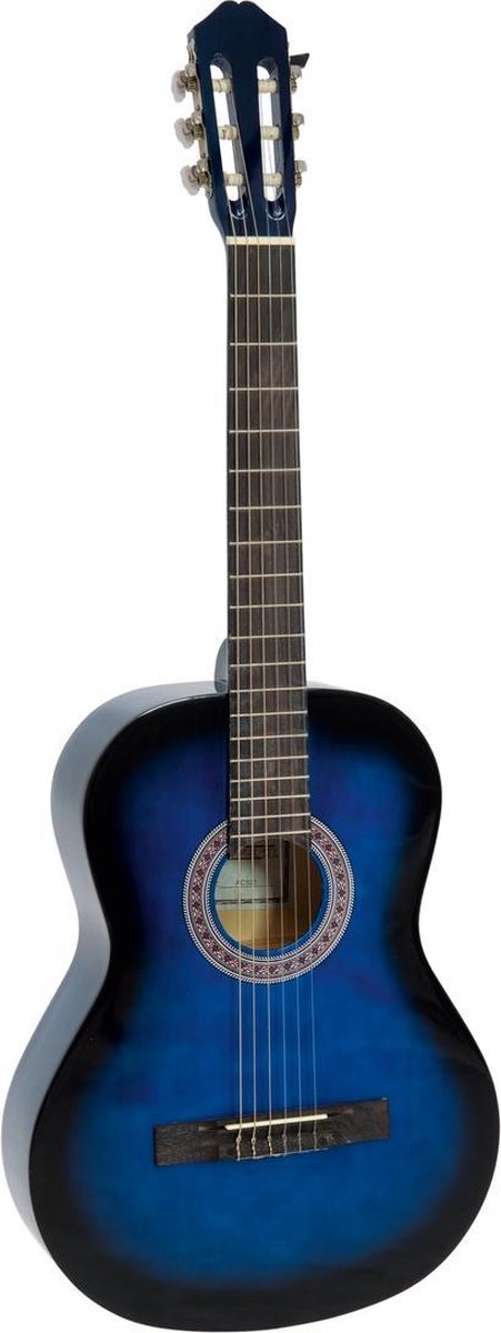 DIMAVERY AC-303 klassieke gitaar, blauwburst