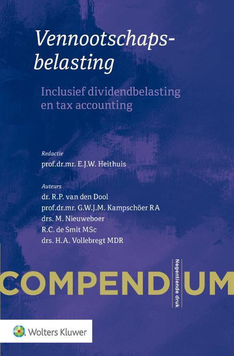 Compendium Vennootschapsbelasting - R.P. van den Dool