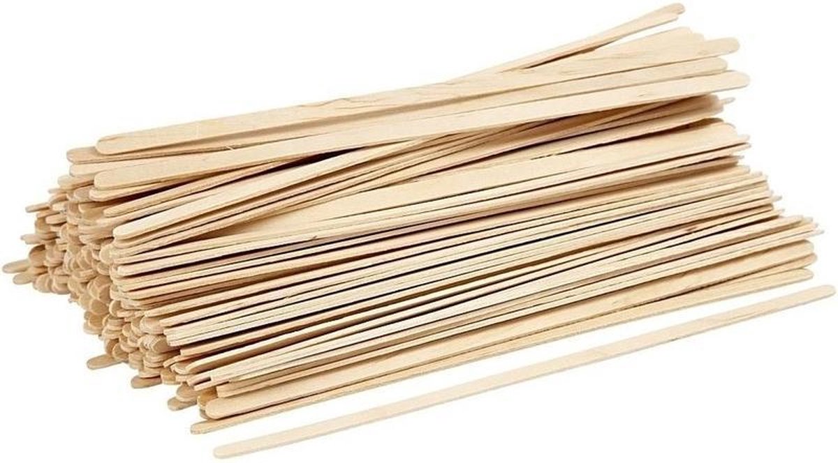 Lot de 200 bâtonnets en bois 11,5cm