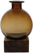 Goebel - Accessoires | Vaas Smoky Amber 19 | Glas - 19cm