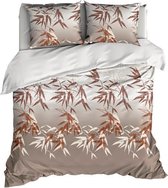 Satin d'Or Canna - Dekbedovertrek - Tweepersoons - 200x200/220 cm + 2 kussenslopen 60x70 cm - Taupe